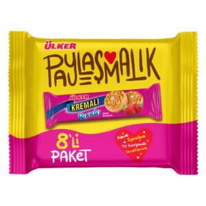 ÜLKER KREMALI BİSKÜVİ  ÇİLEKLİ 8x61 G